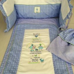 Cot set in perfect condition. Like new. All washed. Smoke pet free home.
