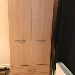 For sale solid double wardrobe with 2 draws excellent condition will need a van to collect it 