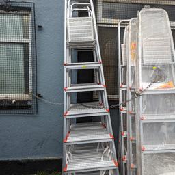 brand new 5 and 6 step ladders available here, 5 step £32 and 6 set £36 We are open every Friday, Saturday & Sunday 10am till 4pm, loads of bargains to be had, hope to see you there, full address is

146-156 Weston Lane.
Tyseley
Birmingham
West Midlands
B113RX, Next to Weston Tyres look for yellow signs.