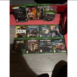 All used Xbox games - theses two games for series x - 10 games for Xbox one . All working condition. No longer use or need . Cash on collection only . Don’t post .