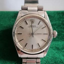 Used Ladies Rolex oyster perpetual 18ct white gold bezel & stainless steel bracelet.
Very good condition works perfectly fine.
£3500 open to reasonable offer.
Collection from jewellery quarter in Birmingham.