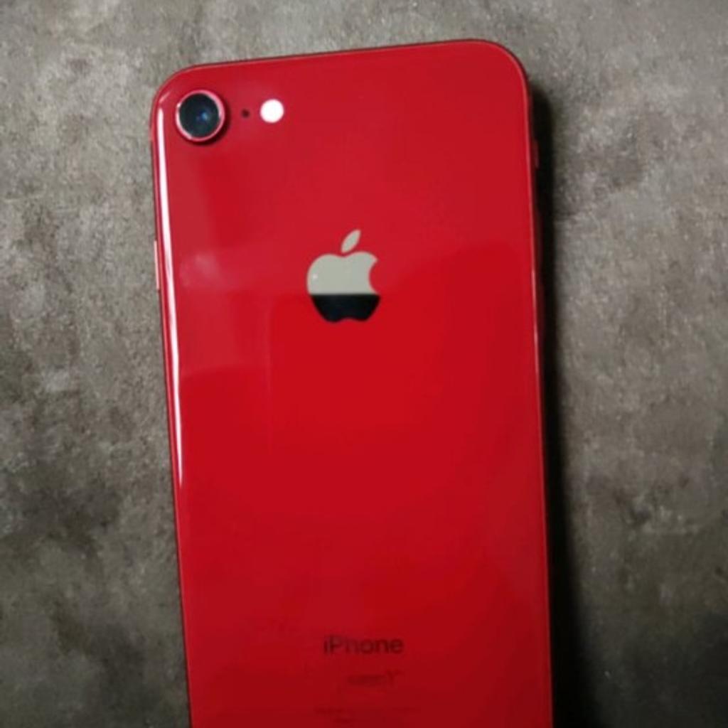 For sale:

Apple iPhone 8 Product RED
Very good condition
Unlocked to all networks
64gb
Comes with a new case and will be fully charged.

All data and accounts have been reset (iCloud and Apple)
Cash on collection from Burnley, Lancashire

NO DELIVERY

£120 o.v.n.o