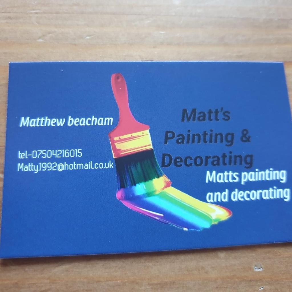 Painter and decorator got my own page all my work on from happy customers I do from masonry to painting inside and out houses doors woodwork walls bunglows everything any info give me message if you like any painting done gd prices lovely jobs done for you thank you for your time