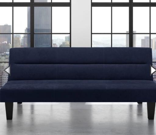 Buy & Sell West Midlands Birmingham - Photos for Navy velvet kebo futon sofa bed