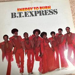 This is a classic vinyl record of B.T Express and it is Energy to Burn.

Sleeve is worn due to the age and being in storage but vinyl looks in good condition (can’t test as no player)
