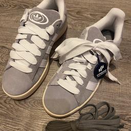 Verkaufe Adidas Original Campus 00s Grey White.
Die Schuhe sind komplett neu und wurden noch nie getragen.

Sie sind leider zu groß und können nicht mehr zurückgeschickt werden.

Zusätzlich sind graue Schnürsenkel zum Wechseln dabei.