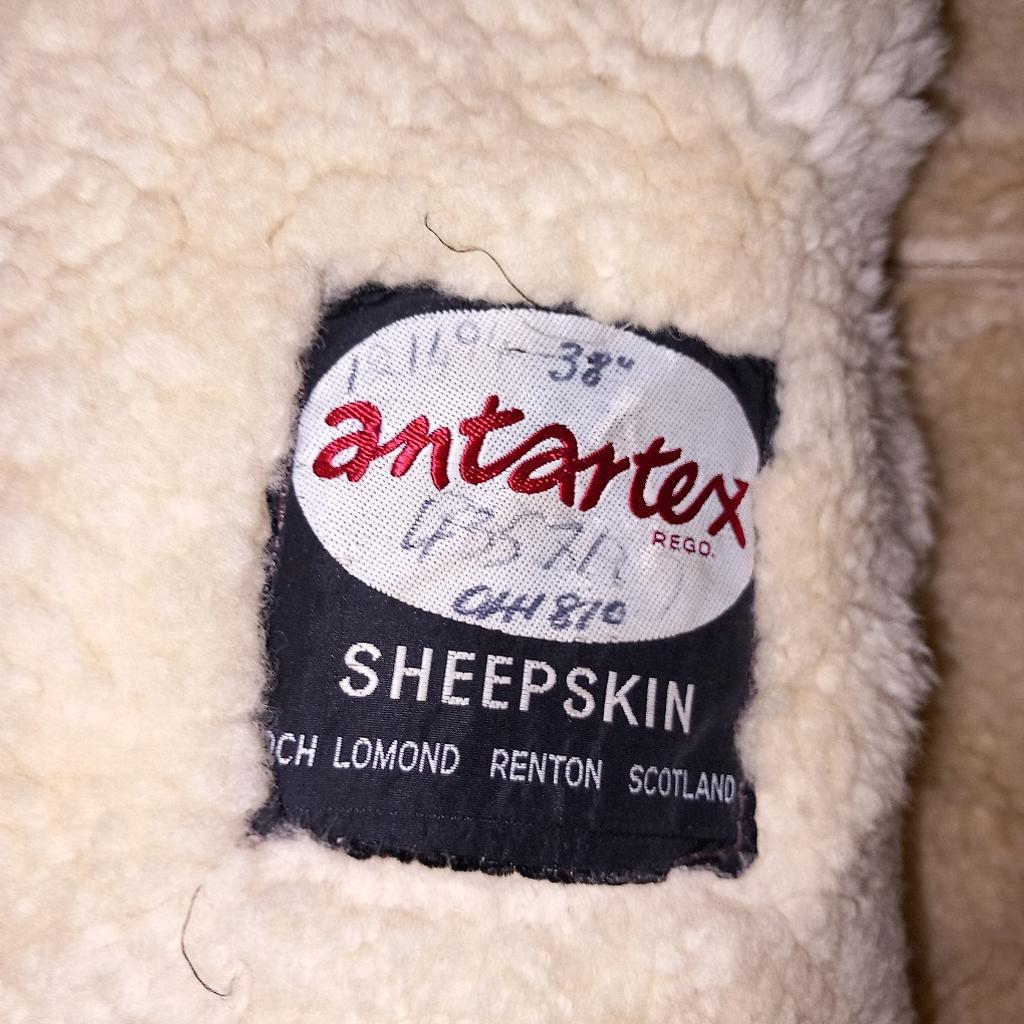 2 Sheepskin coats; one is an Antarex lambs wool long and one short (see photos) both are "UNISEX" choice in the buyers. 38" and size 12.
 I am 6 foot medium build and photo shows me wearing both coats. £70 bargain.
Only sensible OFFERS- £70 COLLECT