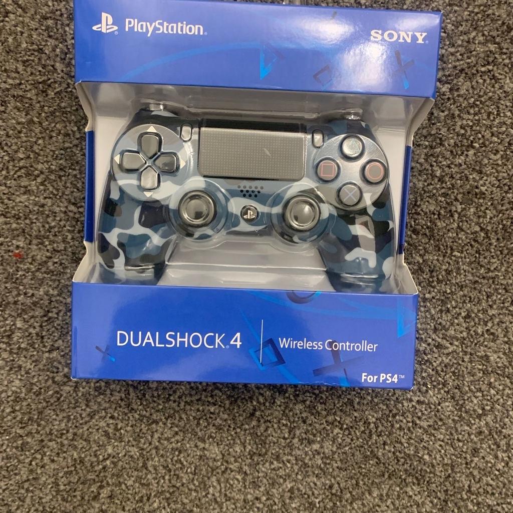 The PlayStation 4 (PS4) controller, also known as the DualShock 4, is a wireless controller designed for use with the PS4 gaming console. It features a sleek, ergonomic design with dual analog sticks, a directional pad, action buttons (triangle, circle, cross, square), shoulder buttons (L1, L2, R1, R2), and a touchpad in the center. The controller also includes a built-in speaker, a light bar that changes color for player identification, and a Share button for capturing screenshots and videos. Its rechargeable battery provides hours of gaming enjoyment, and it connects to the PS4 via Bluetooth for wireless play. Overall, the PS4 controller offers intuitive controls and immersive gaming experiences for players.