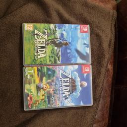 The Legend of Zelda Links Awakening and Breath of the Wild. Played once. £30 each or both for £50.