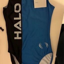 Brand new with tags 

HALO “the black and blue” leotard. 

Size AME 36

Check www.halo-sportswear.com
RRP: £34.99

Bought by my daughter as a gymnastics training leotard just before her gym closed due to Covid so it was never used. She was 16 at the time, size wise it is a 36