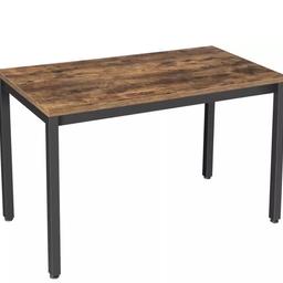 Rustic desk/table
~Excellent condition
~Brown with black legs

Length is 120cm
Height is 75cm