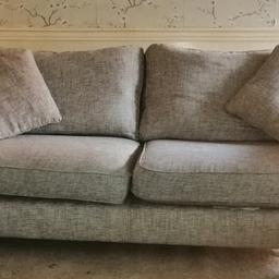 NEXT quality stone grey 2/3 seater sofa great condition will go well with most carpets and wallpaper. Very comfortable, washable covers. Cash on collection. Collection from Stockport SK2 Colour Stone Grey 
Length 215 centimetres 
Width 100 centimetres 
Height 100 centimetres