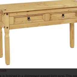 Pine console table used but still in good condition pick up from west cornfoth