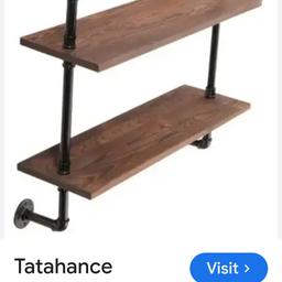 Industrial style shelf easy to assemble quite heavy retail price is 52.99
