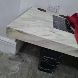 marble table heavy white really good condition offers welcome