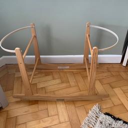Free to a good home Moses basket rocking stand, compatible with most Moses baskets. Please note this does not come with a Moses basket. From smoke and pet free home, collection only