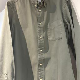 Zara Herren Denim Hemd Khaki/ Größe S/ regular Fit / 1 mal getragen/ keine Mängel/ Neupreis 39,90€ / Versand ab 2,55€