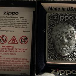 Hier ein Original Zippo Feuerzeug Spezial mit einem Gesicht