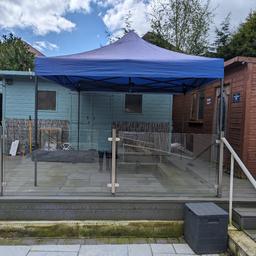 House move forces sale.

2 pop up gazebos by the best brand available IMHO - All Seasons.

completely waterproof.

3mx3m with blue roof. = £150

3mx6m with yellow roof - this one will come with the wall panels, 2 of which are window walls ( few paint splashes to the outside ) £200

 Both come with their own storage trolley back, you shall need weights or sandbags etc .

Collection only from Penn Wolverhampton.