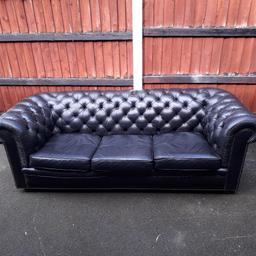 text/call 07424578628

Leather Chesterfield, Three Seater, Black Colour, Full Length 88 inches Approx. £150.

text/call 07424578628