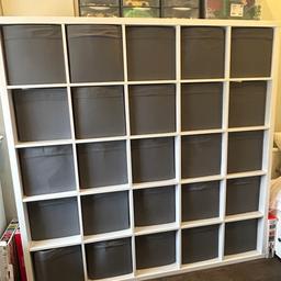 Kallax Unit for sale. Unit is in good condition and has been fully dismantled. 
Box inserts are worn but you are welcome to take them. 
Assembly instructions available on ikea website. 

https://www.ikea.com/gb/en/assembly_instructions/kallax-shelving-unit-white__AA-2335189-2-100.pdf