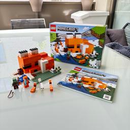 Verkaufe Lego Minecraft Fox 21178 Komplettset. Zusammengebaut – Garantie, dass alle Teile vorhanden sind! Auch im Angebot Lego Axolotl Set 21247 - siehe meine anderen Anzeigen.