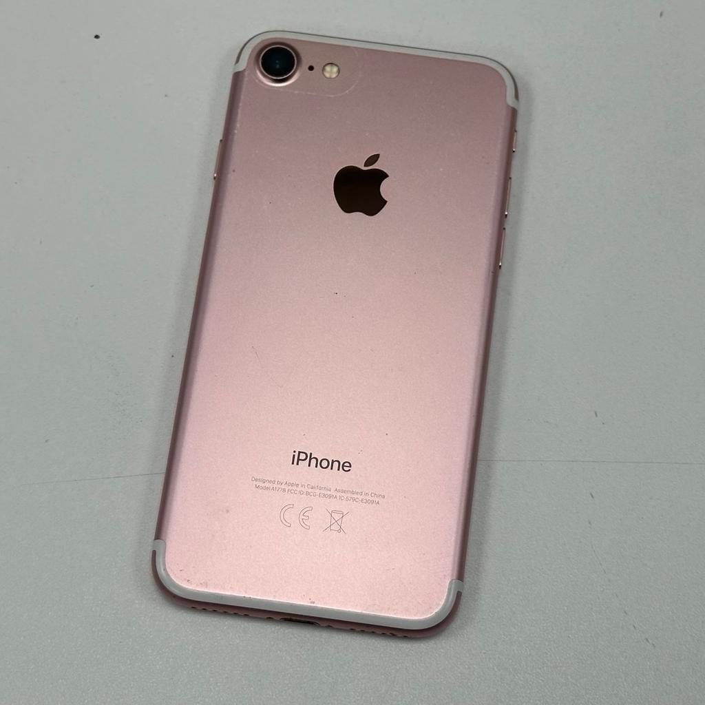 iPhone 7 32gb Rose Gold Factory unlocked to all networks.

Fully working, in decent condition as seen in pictures.

Battery Health 100% 🔋

Handset comes with,

• CHARGER

Follow our online pages,

FaceBook @The_House_of_Phones

Instagram @The_House_of_Phones

Shpock @The_House_of_Phones

Gumtree @The_House_of_Phones

We Also Repair 👨‍🔧

Due to unforeseen circumstances our items will not come with any warranty or receipt - means no return or refund (Sold as Seen) - CASH SALE ONLY.

- You Are Welcome To Check Before Purchase.

- Collection 🤝

- Delivery 🚘

- Posting 🚚

To arrange anything with us or for any more information

please feel free to contact us.