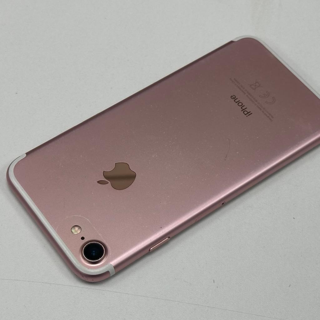 iPhone 7 32gb Rose Gold Factory unlocked to all networks.

Fully working, in decent condition as seen in pictures.

Battery Health 100% 🔋

Handset comes with,

• CHARGER

Follow our online pages,

FaceBook @The_House_of_Phones

Instagram @The_House_of_Phones

Shpock @The_House_of_Phones

Gumtree @The_House_of_Phones

We Also Repair 👨‍🔧

Due to unforeseen circumstances our items will not come with any warranty or receipt - means no return or refund (Sold as Seen) - CASH SALE ONLY.

- You Are Welcome To Check Before Purchase.

- Collection 🤝

- Delivery 🚘

- Posting 🚚

To arrange anything with us or for any more information

please feel free to contact us.
