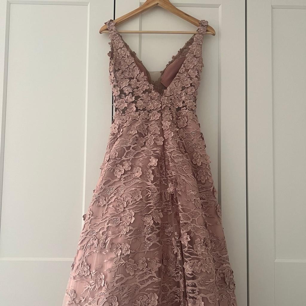 Abendkleid / Ballkleid / Verlobungskleid / Kleid für besondere Anlässe | Farbe: Alt-Rosa | nur einmal getragen | für ca. 1,75 cm - 1,80 cm (Körpergröße)
