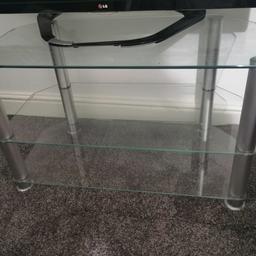 3 tier glass tv stand in excellent condition
Silver legs. Collection only from BL3.