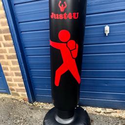 Life size punching bag for kids and if you do buy it will be shipped deflated. To make it stand fill the base with water.