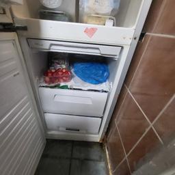 hi im selling my double door fridge and freezer its in good condition nothing wrong .just mark and little rust on bottom .otherwise working 100 % good cooling .selling for moving to another country