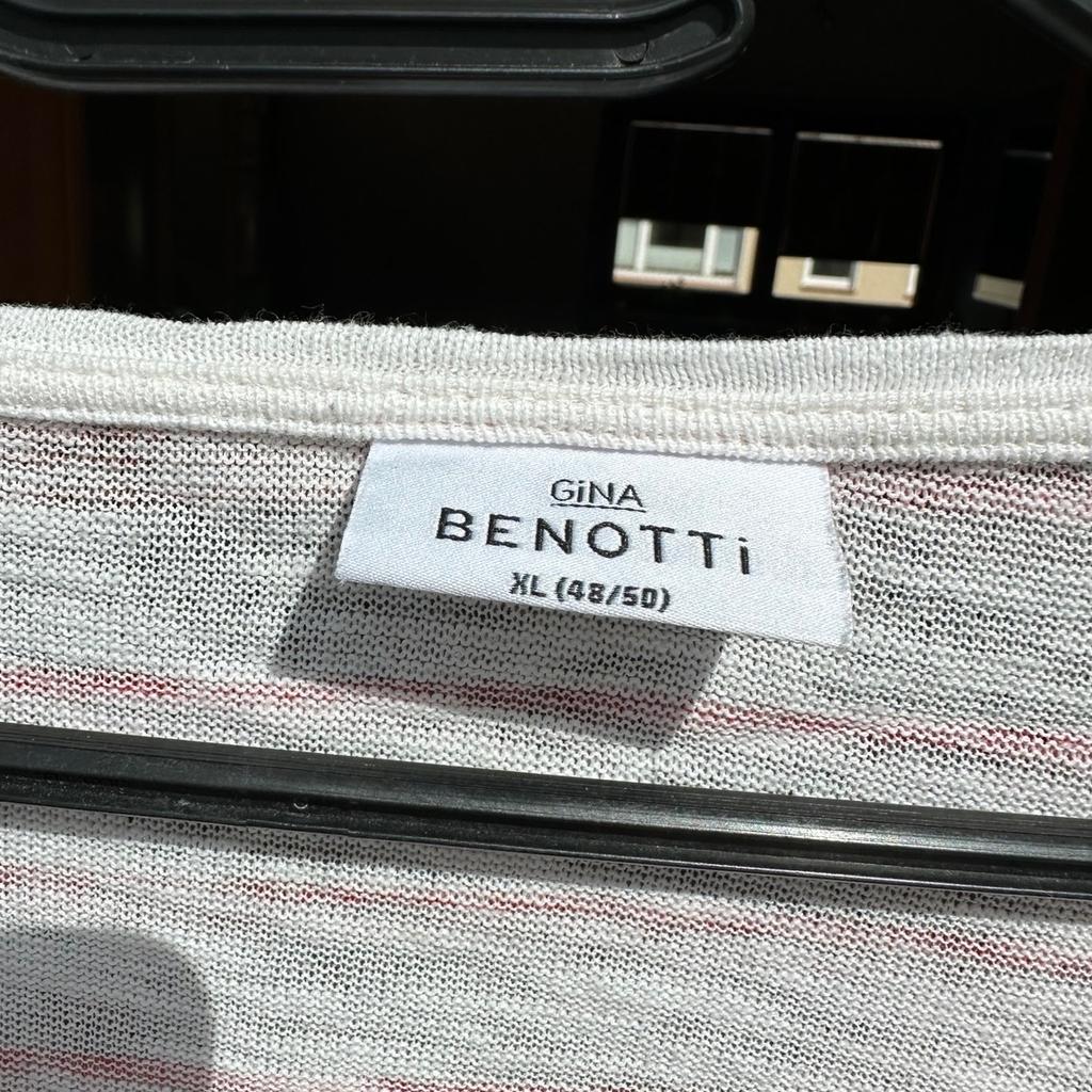 Verkauft wird ein gestreiftes Shirt von der Marke Gina Benotti in der Größe 48/50.

Bei Fragen oder Interesse gerne melden.