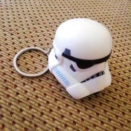 A light up Star Wars Storm Trooper keyring in very good condition