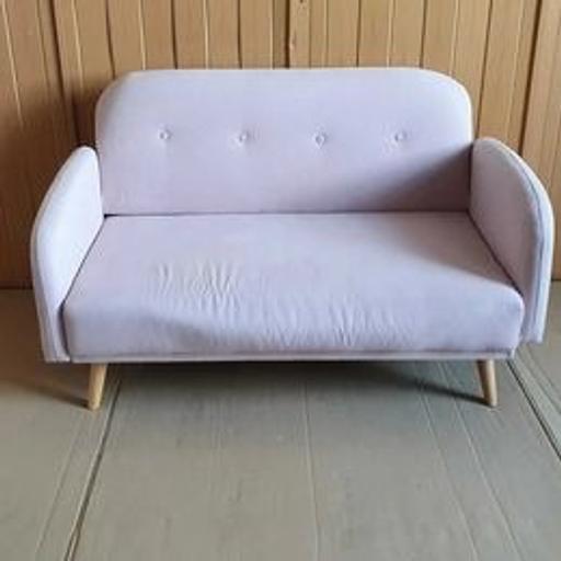 Buy & Sell West Yorkshire Bradford - Photos for 2 Seater Fabric sofa - Blush Pink