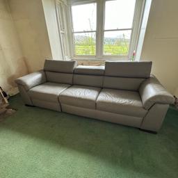 3/4 seater sofa
Great condition except for a few scratch marks on 2 of 3 sections (See pictures)
Only selling because doesn’t fit into new dwelling. 
Each headrest in pictures are shown at all 3 different options. 

Pick up only