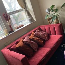 The sofa can accommodate two seats, but it's spacious enough for three people to sit comfortably or to be used as a bed, although it's not a sofa bed. If you come over, you'll see that it's in excellent condition – clean with no stains.
The only reason I'm selling it is because I'm moving to another flat and won't have space for it.
If you're interested in buying, please let me know.