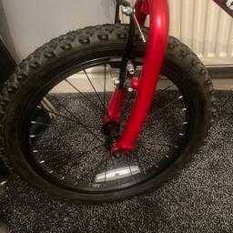 Boys bike is “18 and is in really good condition. Has only been used for couple of times.