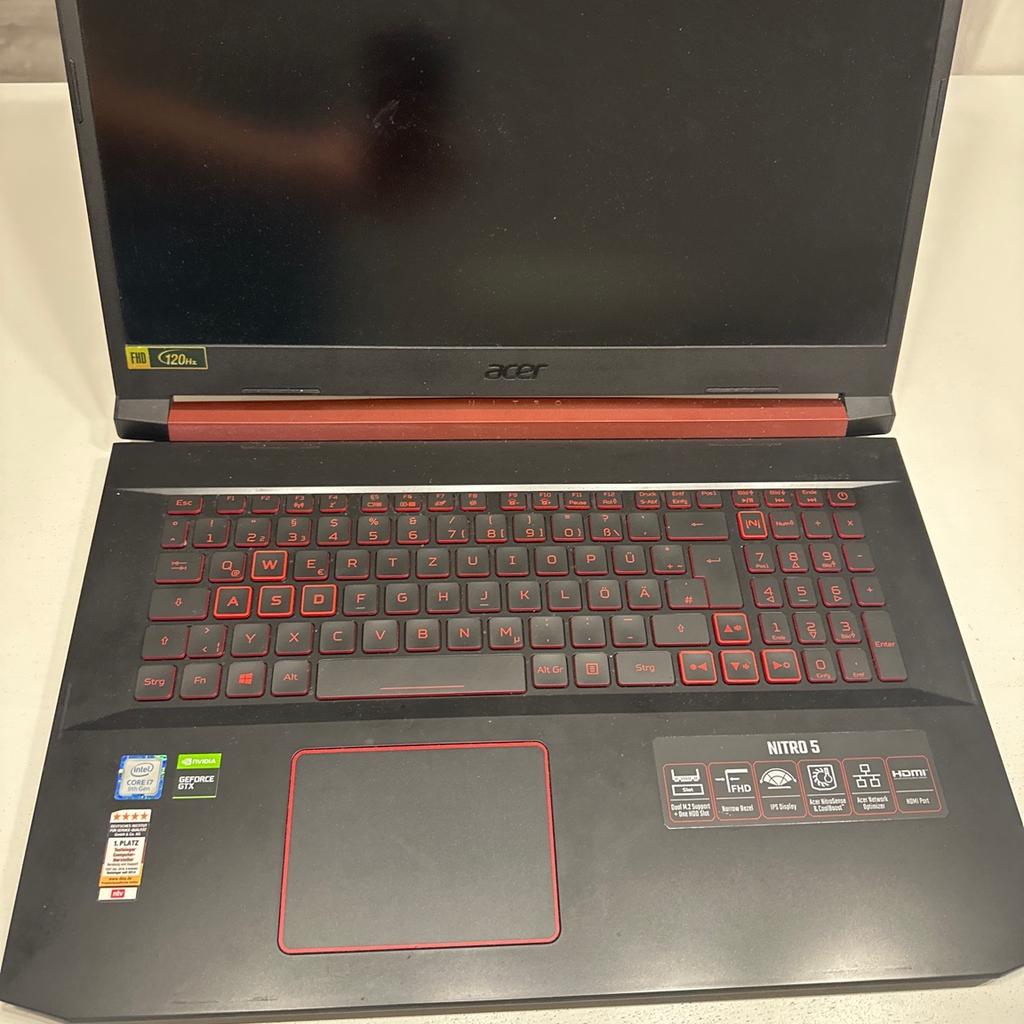 Biete meinen Acer nitro 5 zum Verkauf an. Habe den 2020 gekauft. Bis auf einigen Tastaturen funktioniert der Laptop einwandfrei. Spezifikationen:
17,3 Zoll Display
16 GB Arbeitsspeicher
Intel Core i7-9750H Prozessor
NVIDIA GeForce GTX 1650 Grafikkarte
Der Preis ist verhandelbar.
