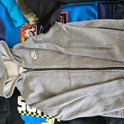 Nike hoody - good condition 
Marvel hoody - a little bobbling 
Sonic hoody - slightly faded Dinosaur tee - slightly faded 
Camo tee - slightly faded 
Blue tee - good condition