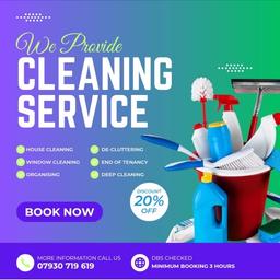 If you need a helping hand with your cleaning or decluttering then give me a call