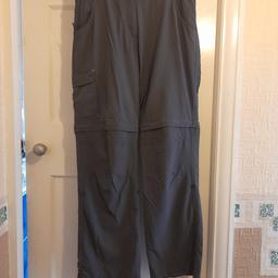 Quick dry grey material.
Can be 3/4 length or shorts also.
Good cond.
more walking items for sale
fy3 layton or can post for extra.
might be able to deliver  for free if passing or fuel costs