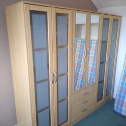 triple wardrobe with 3 drawers, good condition, buyer to dismantle. could deliver locally to s11
