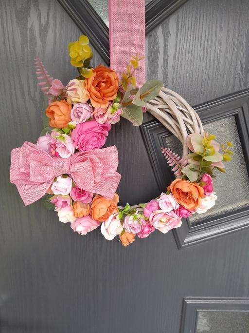 Buy & Sell West Midlands Walsall - Photos for Wicker Floral Doorwreath (Handmade)