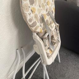Baby high chair used a few times only as baby preferred to walk and eat!