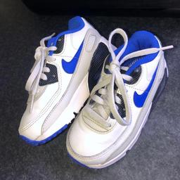 8.5 infants Air Max 90s. Basically in immaculate condition, only worn a handful of times and was really well looked after. No longer fit, paid £54.99 brand new. From a smoke free home.
