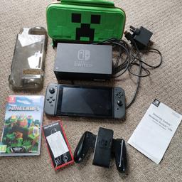 Nintendo Switch Oled
Great Used Condition..
Comes with Extras:
-Minecraft Game
-Minecraft Case / Stand
-Protective Case
-Screen Protector
-New Joy Pad Strap
All leads/wires included (HDMI + Plug)

Unfortunately no box, but Infomation leaflet is included.

I can deliver depending on location.
Open to appropriate offers.