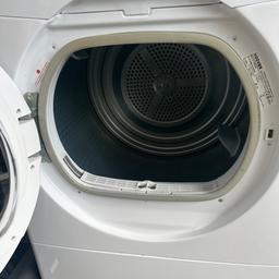 Excellent condition Tumble Dryer can be seen working, no longer needed, large size 8kg comes with brand new hose. Buyer to collect