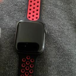 Apple Watch 4 44mm aluminium with charger (strap shown in photo not included but I do have another I can include)  fully reset and removed from iCloud and phone charger included