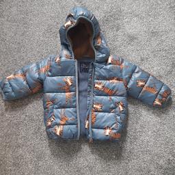 Next Fleece Lined Hooded Coat 
Age 9-12 Months
Good condition